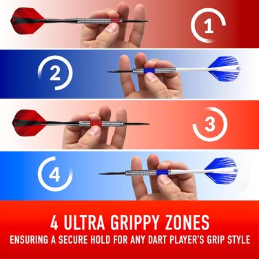 Набір дротиків Harrows Caliber з 90 вольфрамової сталі Вага від 21 г до 30 г, доступні всі ваги Великий комплект із 16 предметів із запасними стрілами, головними льотками та дорожнім футляром 24 грами