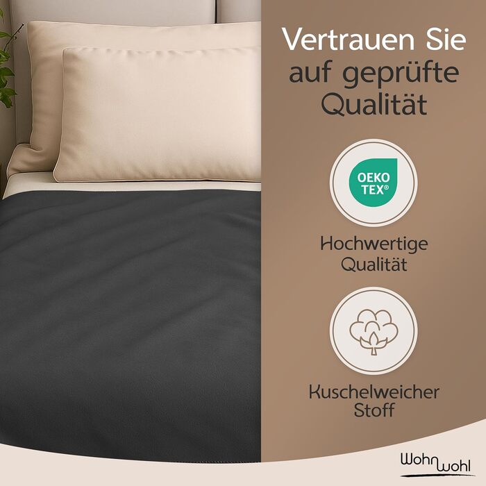 Затишна ковдра (150x200 см) М&39яке покривало Ковдра для дивана Ковдра для вітальні Ковдра для сну Бавовняна ковдра, сертифікована Oeko-Tex Оксамитова м&39яка ковдра Колір Темно-сірий/Світло-сірий