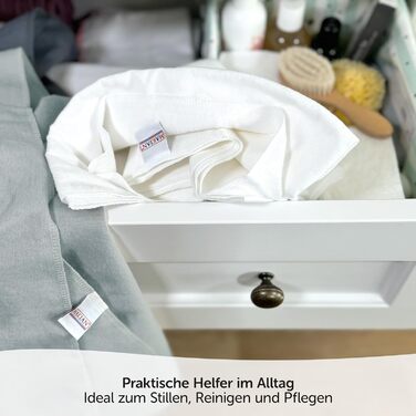 Серветки зірочки - упаковка 3, 80x80 см - м'які серветки для відрижки дитини з 100 бавовни - перевірені на вміст шкідливих речовин