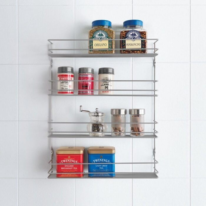 Рівнева підставка для спецій Pepito, політермічне покриття, срібна, 8,0 x 36,0 x 45,0 см, 364634039 4-