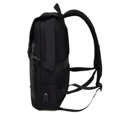 Рюкзак міський Semi Line USB 15 Black (L2007)