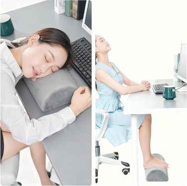 Подушка для підтримки колін та ніг, наколінник з піни з ефектом пам&39яті, серповидної форми для сну на боці та спині, полегшує біль у спині та стегнах, ідеально підходить для гарного нічного сну