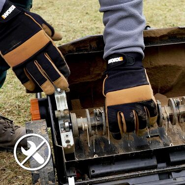 Аератор та скарифікатор для газону WG855E.9 до 400 м ширина захвату 36 см безщітковий двигун 4 рівні регулювання висоти з мішком для трави 40 л без акумулятора та зарядного пристрою