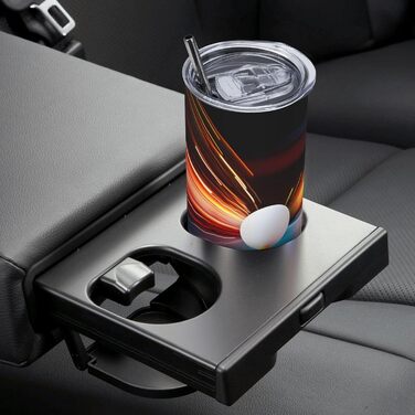 Кухоль з прямою трубочкою, 590 мл, настільний теніс, з принтом, дорожній кухоль, підходить для кемпінгу, офісу та дому