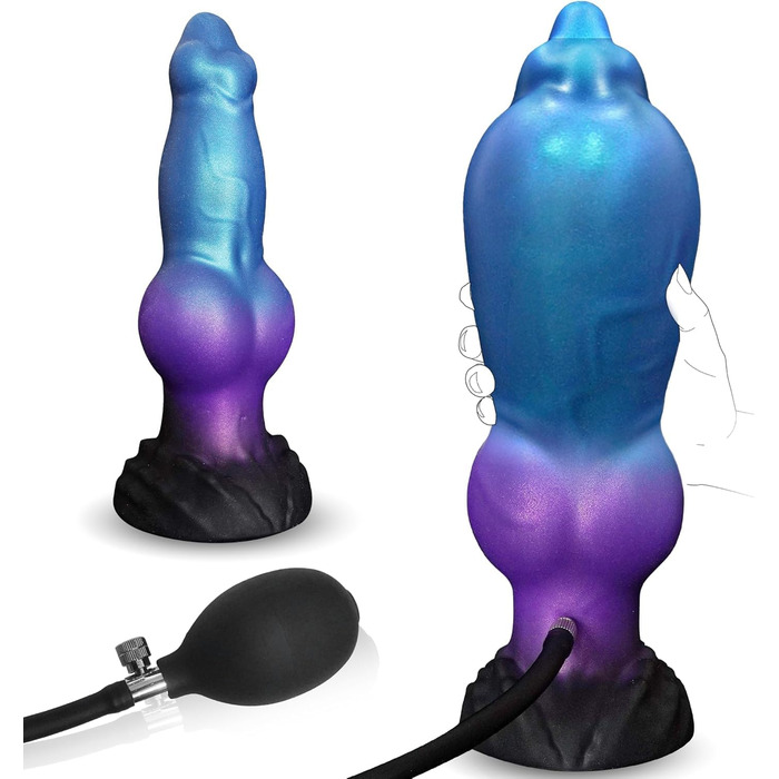 Анальний фалоімітатор для собак надувний вузол анальний фалоімітатор з присоском хвіст фалоімітатора для чоловіків фентезійний надувний фалоімітатор великий анальний штекер для жінок реалістичний XXL фалоімітатори фетиш анальний носилки БДСМ анальна іграш