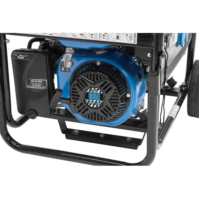 Генератор Gde GSE 3701 RS (4-тактний двигун, бензиновий, 4/5,5 (кВт/к.с.), 2 розетки 230 В, макс. 2800 Вт, час роботи до 16 год, бак 15 л, автоматичний регулятор напруги (ARV), захист від перевантаження, шасі, TV/GS, тестування ДОБРЕ - ДУЖЕ ДОБРЕ)