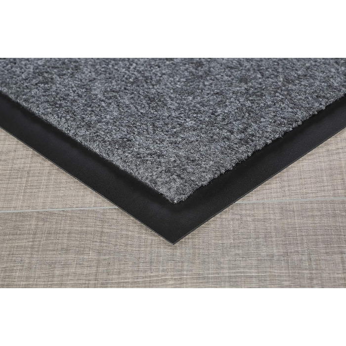 Килимок для входу andiamo Verdi - брудозбірний килимок для входу - ідеально підходить як килимок для приміщень або як килимок для критих відкритих майданчиків - килимок для вхідних дверей 60 x 90 см Сірий 60 x 90 см (Прямокутний) Сірий