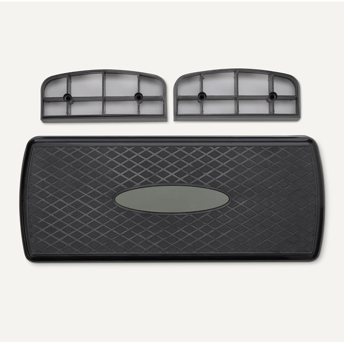 Степер для аеробних тренувань Storeo Basics, регульований степер для дому, 68,58 см, чорний/сірий