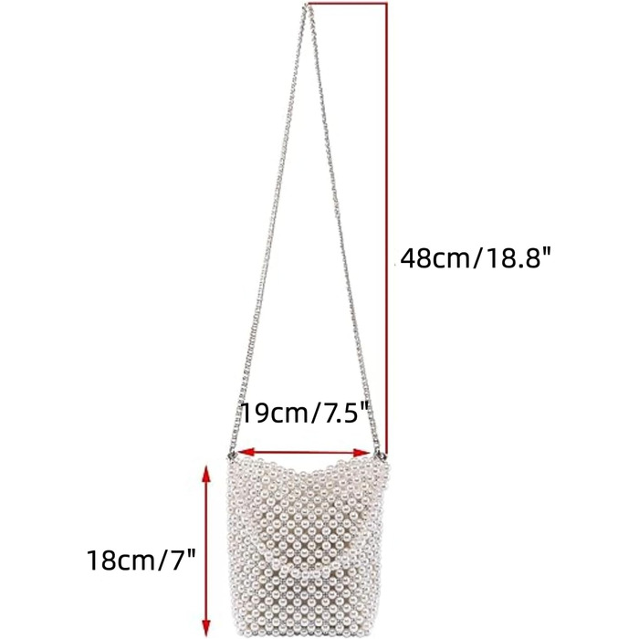 Жіночий перловий гаманець, перловий гаманець перловий мішок, перловий клатч гаманець сумки сумки крос-боді для жінок і дівчат весілля весільний вечір клатч сумочка для вечірок випускний