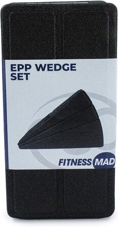 Комплект клинів для йоги з піни EPP (3 шт.) (один розмір) (чорний)