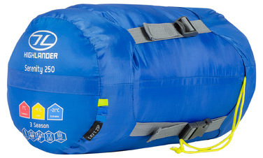 Спальний мішок Highlander Serenity 250/-4°C Blue Left (SB185-BL)