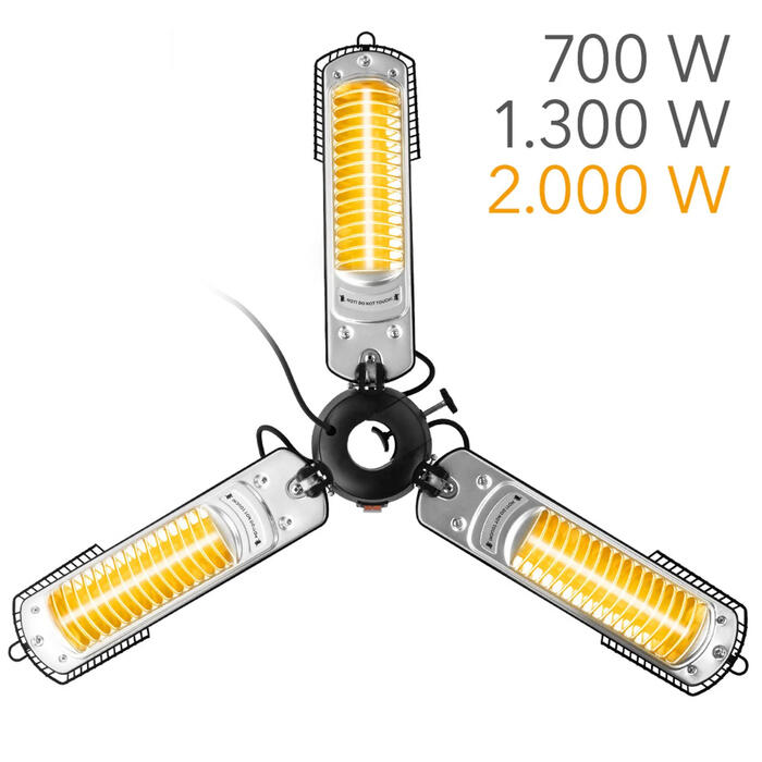Обігрівач інфрачервоний Trotec IRS 2005 2000W Silver/Black (1410003922)