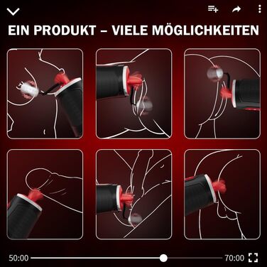 Електричний мастурбатор Seekheart для чоловіків, з 9 режимами смоктання, 9 режимами вібрації та 9 режимами «лизання»