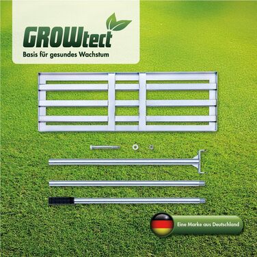 Професійний вирівнювач ґрунту Rasen Rakel 925 см з нержавіючої сталі, з ручкою 2 м для піскування та вирівнювання. Знімний, трисекційний гвинтовий держак для надійності.