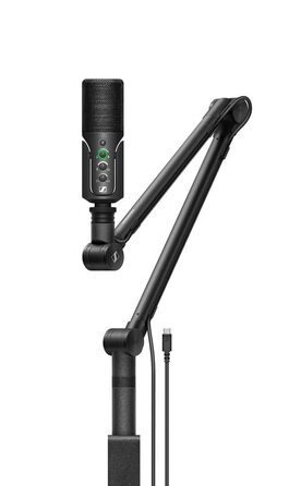 Стрімінговий набір Sennheiser Profile USB-C мікрофон, пантограф із кабель-менеджментом, кабель USB-C 3м та чохол для зберігання Чорний (700100)