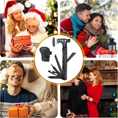 Сокира похідна DRAGON CREEK, багатофункціональний інструмент для виживання, компактна сокира з алюмінієвою ручкою 15 в 1 (молоток, пилка, ніж), міні-інструмент - подарунок для чоловіків