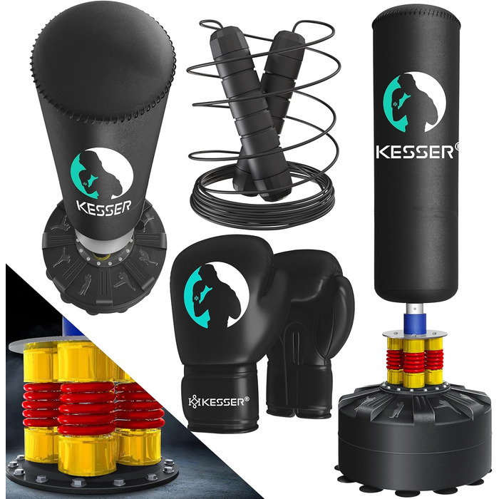 Набір боксерських груш для дорослих з боксерськими рукавичками скакалка, мішок для кікбоксингу, вільна боксерська груша для боксу