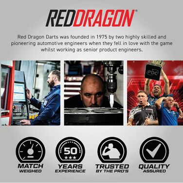 Набір дротиків RED DRAGON Peter Wright Snakebit проти Gerwyn Price Iceman DWC зі сталевим наконечником, виготовлений з латуні, з льотками та древками