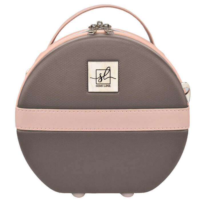 Бьюті-кейс Semi Line 5L Brown/Pink Cream (T5673-1)