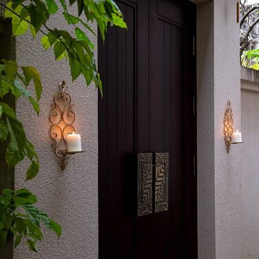 Настінний свічник настінний свічник настінний свічник свічник свічник з металу набір з 2, настінний тримач для свічок настінний тр