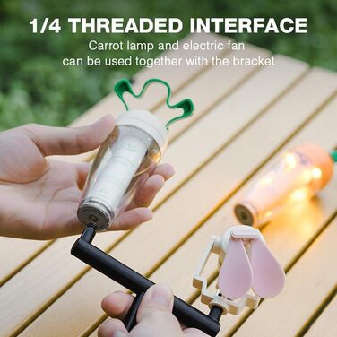 Патрон для акумуляторного світлодіодного кемпінгового ліхтаря, ліхтар-морква з акумулятором 2000 мАг, водозахист IPX4 - регульована висота яскравості, магнітне підвішування, для використання на вулиці (ліхтар-морква)