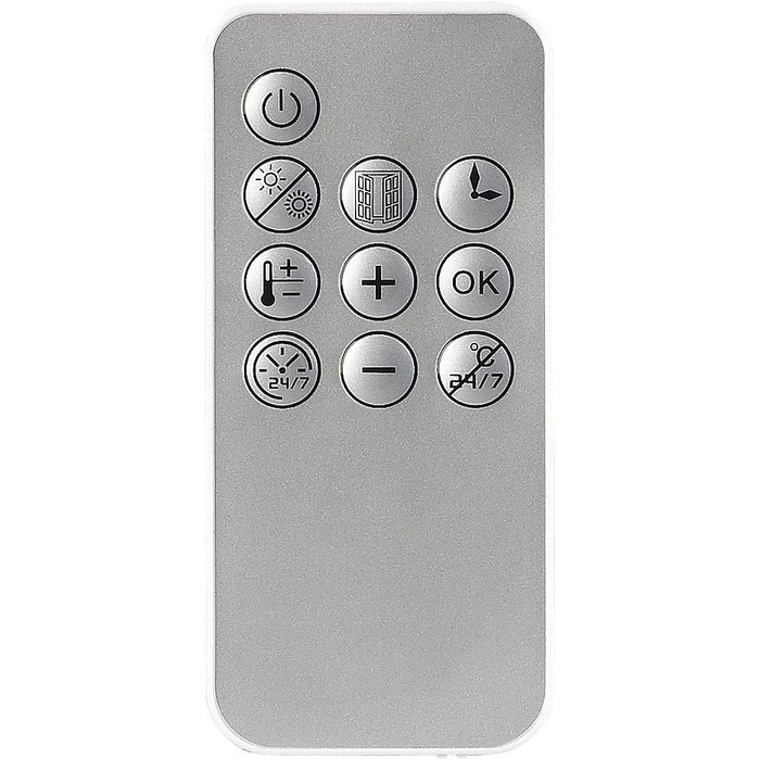 Настінний вентилятор-обігрівач Sichler Household Appliances компактний настінний вентилятор-обігрівач з цифровим термостатом, таймером, 2000 Вт (обігрівач, настінний обігрівач, охолодження)