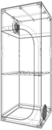 Гроубокс Secret Jardin Dark Street 60x60x158 см (DS60 V4.0)