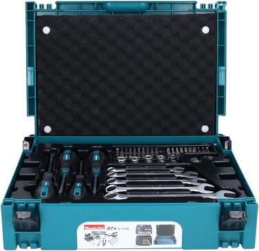 Набір інструментів 87 предметів в MAKPAC розмір 1, для механіків, ручні інструменти, викрутки, гайкові ключі, біти, торцеві головк