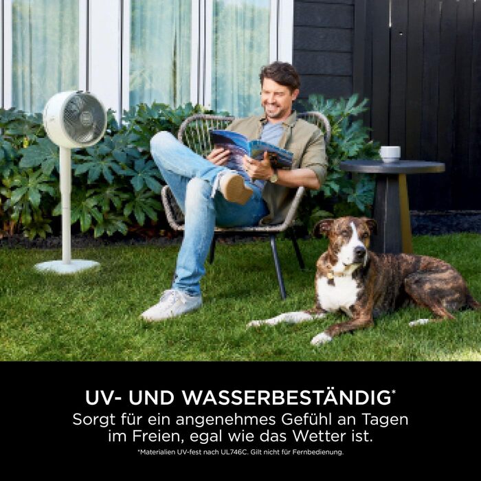 Гібридний вентилятор Shark FlexBreeze Тихий, дротовий і бездротовий, портативний, для приміщень і вулиць, стійкий до ультрафіолету