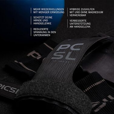 Рукоятки PICSIL Heron захист рук з арамідного волокна, для використання з крейдою або без неї, для WOD, крос-тренінгу, калістеніки, фітнесу, включаючи футляр та бинти Moonless G