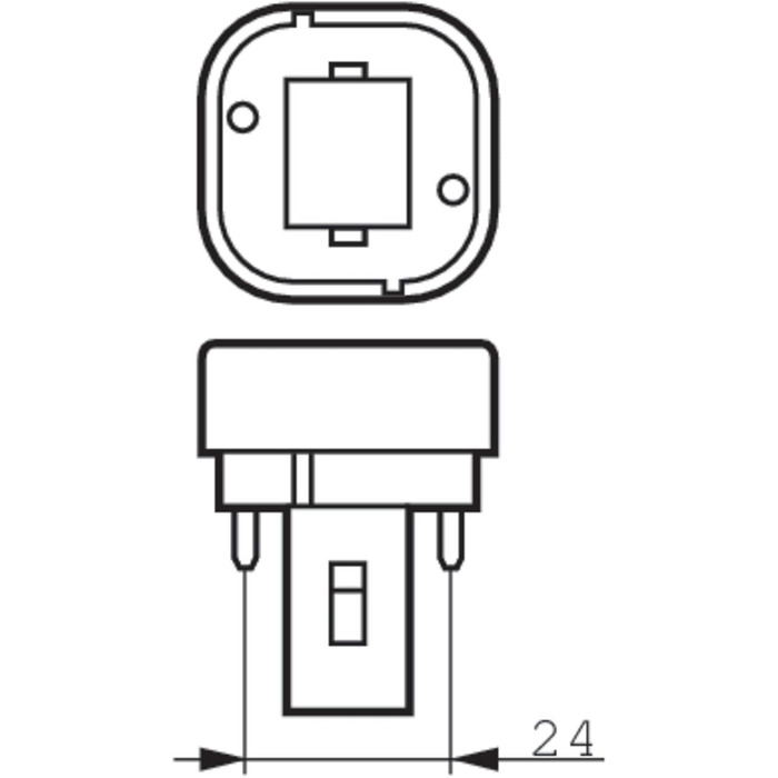 Енергозберігаюча лампа 150 мм, 10 шт., Philips MASTER PL-C 18W/840 G24d-2 2PIN (2-pin) Cold White 4000K