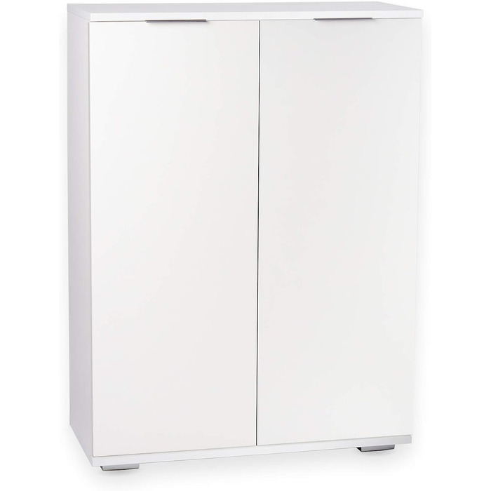 Білий комод, шафа для документів, 80,2 x 109,5 x 35 см, шафа для файлів, багатоцільова шафа, книжкова шафа, офісні меблі, комбінований, універсальна шафа, шафа для зберігання, офісні меблі