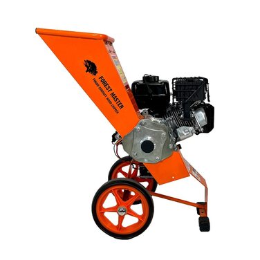 Бензиновий подрібнювач деревини Forest Master Compact FM6DD-MUL 6HP Подрібнювач Мульчувач Для всіх садових відходів, самозавантажувальний Подрібнює деревину до 50 мм