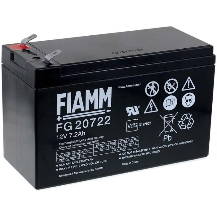 Змінна батарея FIAMM для ДБЖ APC RBC 2, 12 В, свинцево-кислотна