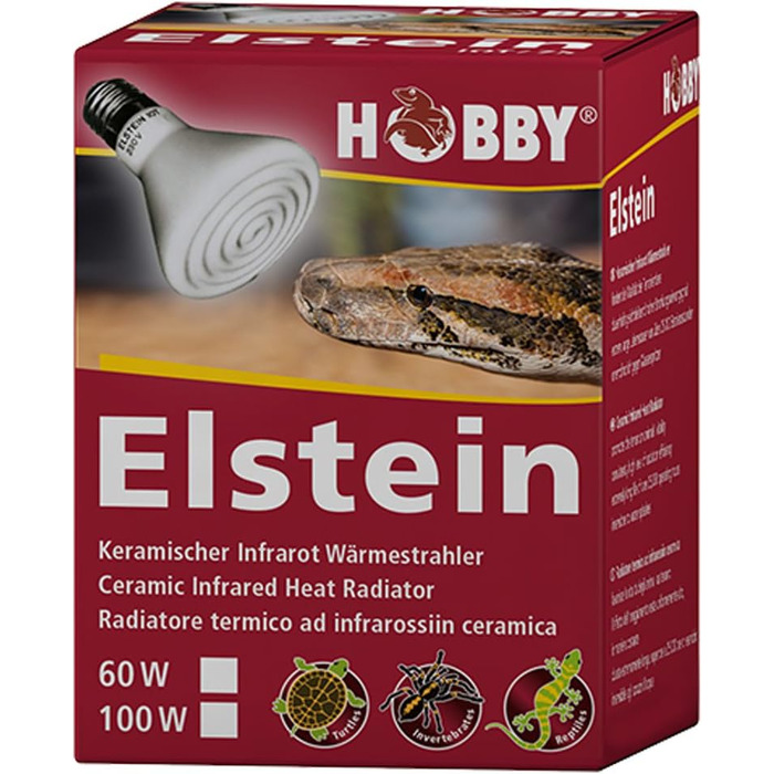 Лампа нагрівальна Hobby 37080 Elstein IOT / 75, 60 Вт, біла, (1 упаковка)