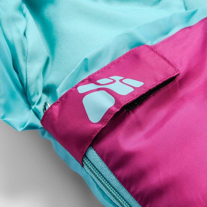 Дитячий спальний мішок meteor Ymer Ultralight Температурний діапазон від -5C до 11C Зручний спальний мішок для дітей 15550 см з мякою внутрішньою підкладкою Матусин спальний мішок для ночівлі в дитячому садку кольору фуксії / мяти