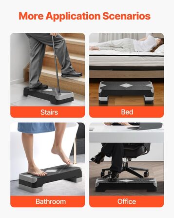 Платформа для аеробних вправ VEVOR сірого кольору