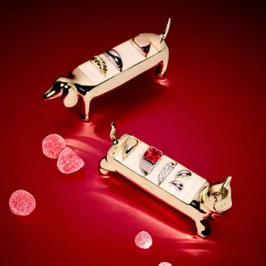 Тримач для кільця Кіт латунь