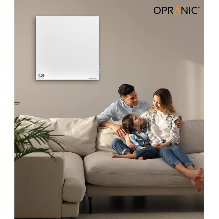 Інфрачервоний гібридний обігрівач з термостатом 5-річна гарантія Інфрачервоний настінний або окремостоячий інфрачервоний обігрівач, інфрачервоний випромінювач (550 Вт)