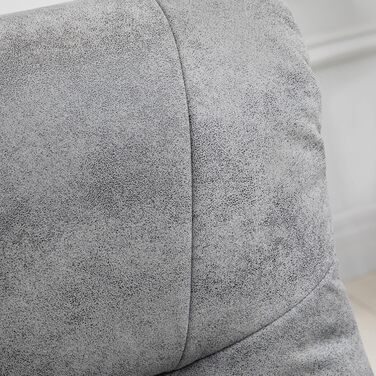 Крісло-реклайнер з підніжкою, обертове крісло для телевізора, крісло-реклайнер, м&39яке крісло для вітальні, спальні, мікрофібра сірого кольору, 78 x 82,5 x 109 см