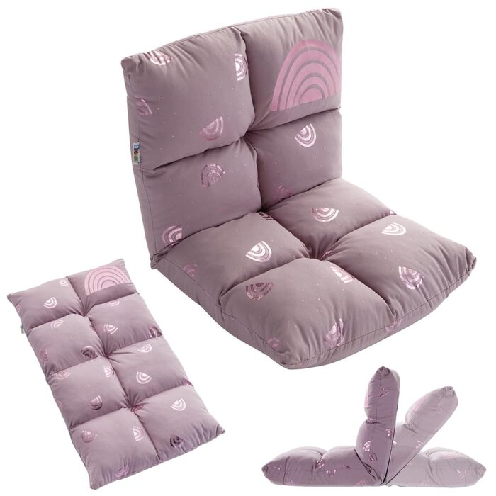 Дитяче крісло howa 2 в 1 шезлонг - спинка регулюється в 3 положеннях Rainbow 86011