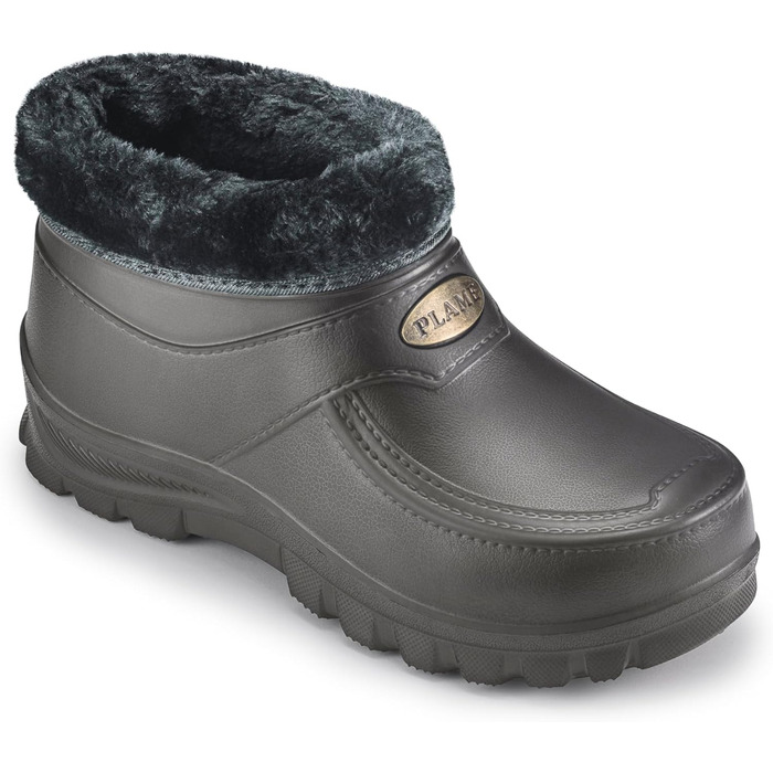 Чоловічі сабо з гумовою підкладкою ESTRO - Чоловічі гумові чоботи з підкладкою Жіночі короткі гумові черевики A16 45 EU сірого кольору