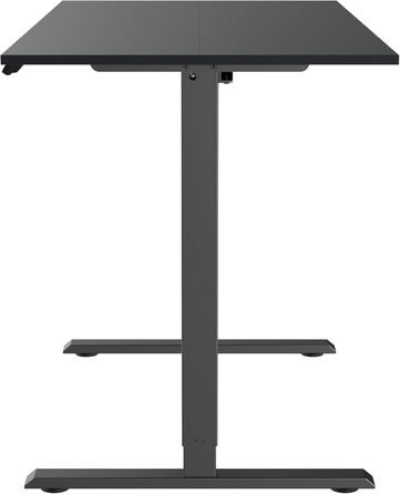 Електричний комп&39ютерний стіл DeHong 120x60 см з регулюванням висоти, електрична вертикальна робоча станція, ігровий стіл, стіл з 4 пресетами пам&39яті, плата з&39єднання, чорний