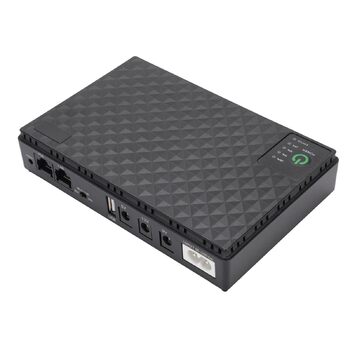 Мобільний ДБЖ (UPS) з високою ємністю 10400mAh для безперебійного живлення камери спостереження, роутери, модеми та інша цифрова техніка (Європейський штекер 85-265V)