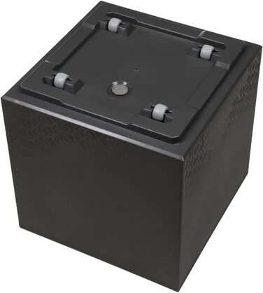 Кашпо Caro бетонного вигляду на коліщатках з пластику 100 переробленого (40см, антрацит) 40см антрацит, 24