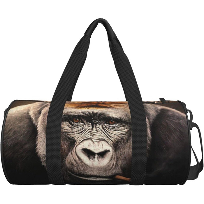 Спортивна сумка Мавпа з сигарою для фітнесу та спорту велика дорожня сумка для ночівок та вихідних для чоловіків та жінок