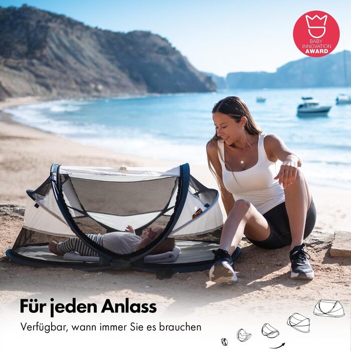 Дитяче дорожнє ліжечко Deryan з матрацом від народження до 2,5 років - Pop Up дитяче ліжечко дитяча палатка встановлюється за 2 се