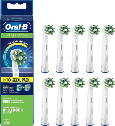 Наповнювальні головки Oral-B Cross Action, білі