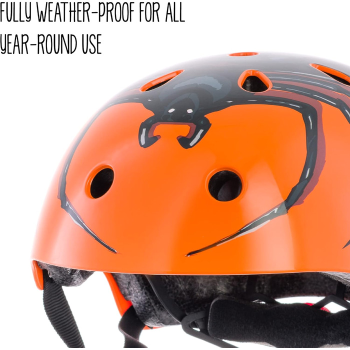 Дитячий шолом велосипедний шолом для дівчаток і хлопчиків чоловічий і жіночий - Повністю регульований - Світлодіодний задній ліхта