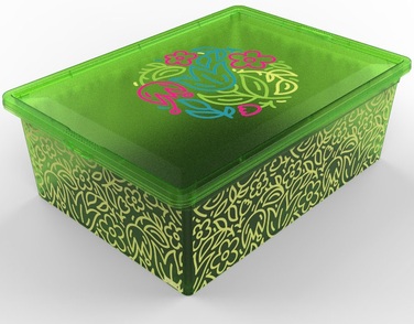 Контейнер Qutu Light Box Flouresent Green, 25л (6835551)